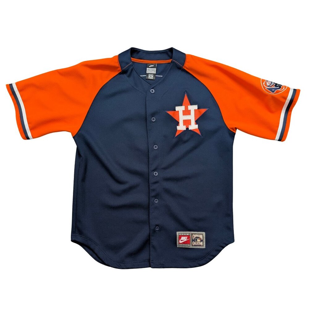Nike Houston Astros Craig Biggio #7 Cooperstown Collection Jersey - Small